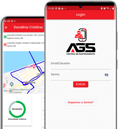Aplicativo AGS Central de Rastreamento